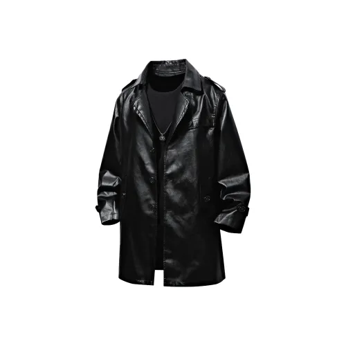 ERQD Черный Унисекс Кожаные куртки