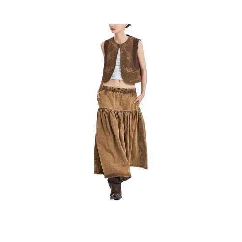 1COTHEN Denim Long Skirt Women's