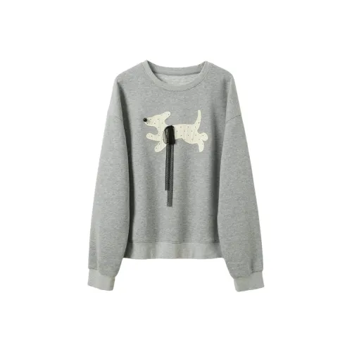 3COLOUR Тихий Серый Женский Свитшот