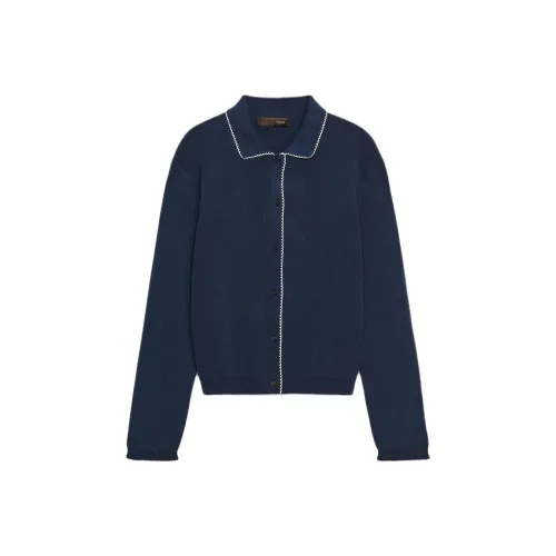 ZARA Морской синий Женский Трикотаж