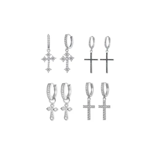 JianKai Серьги с серебряным покрытием унисекс