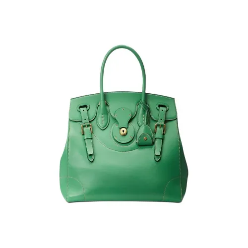 Polo Ralph Lauren Soft Ricky Телячья кожа Сумка Стандартная Женская Зеленая