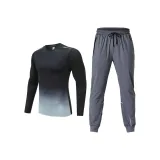 Комплект одежды [Черный и серый топ + серые штаны]