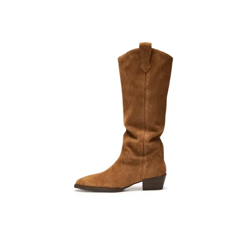 Staccato Western Denim Женские сапоги на высоком каблуке