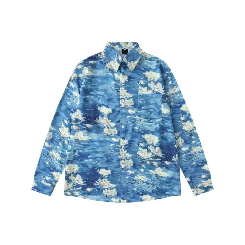 51XXHA Монохромный Унисекс Рубашки