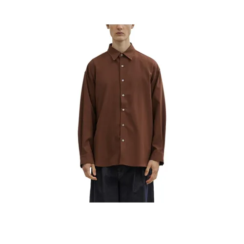 UNITED TOKYO Коричневый Мужская Рубашка