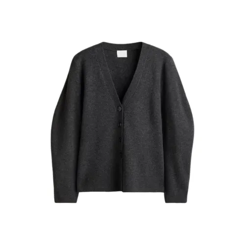 H M Темно-серый смешанный цвет женский трикотаж