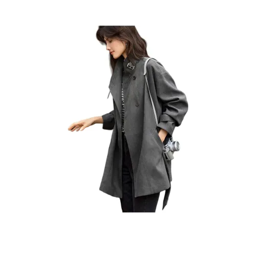 XWI Серый Женский Тренч