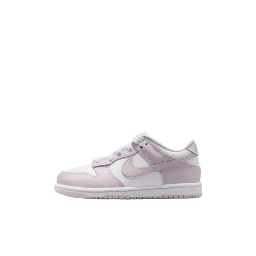 Nike Dunk Low Топ Детские Скейтбординги Белый Светло-фиолетовый Children Возраст 3-7 лет