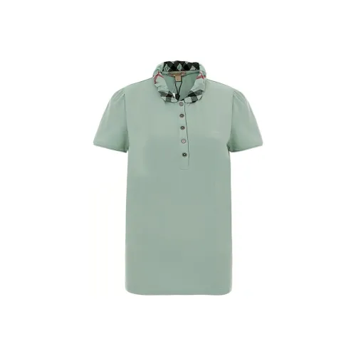 Burberry Поло Женское Горчично-зеленое