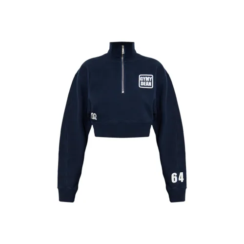 DSQUARED 2 Морской Синий Женский Свитшот