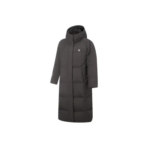 Пуховик с подкладкой женский темно-шоколадный умбра