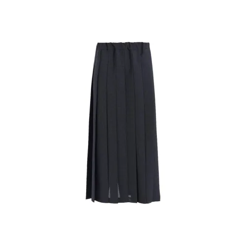 Yohji Yamamoto Y'S FW25 LENO CLOTH Гусиная лапка ПЛЕТИЙ ЮБКА Повседневная Длинная Юбка Женская