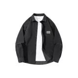 [Вельветовая рубашка] Темно-серый (Tb Четыре полосы, логотип на груди)