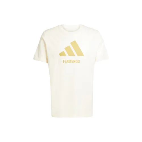 Adidas Кремовый Белый Мужская Футболка