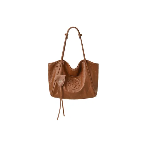 CASSILE Сумка-тоут из коровьей кожи сумка через плечо женская карамельно-коричневый