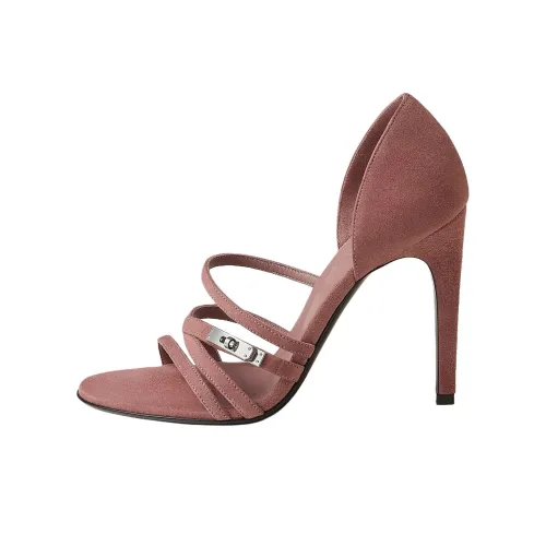 HERMES Lipstick One Ремень Сандалии 10,4CM Женские Бургунди