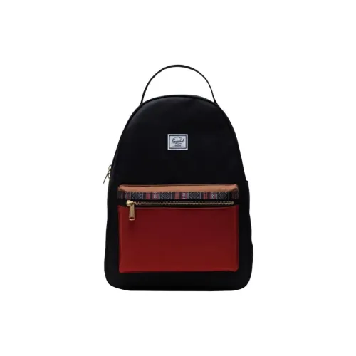 Herschel Nova Series Логотип Рюкзак Средний Унисекс Черный Красный