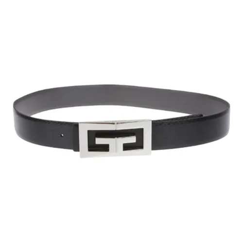 Givenchy Телячья кожа Кожаные ремни Мужской Черный 3,5 см