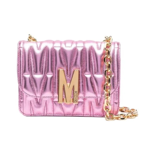 MOSCHINO Сумка через плечо из телячьей кожи сумка на плечо женская розовая