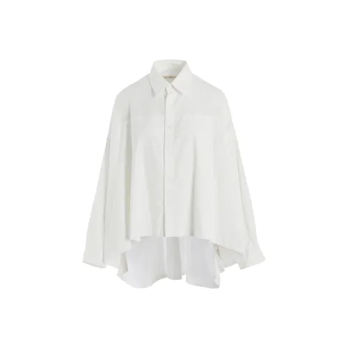 Yohji Yamamoto Y'S FW25 Тонкий хлопок саржа двойной передний большой блоуз рубашка женская