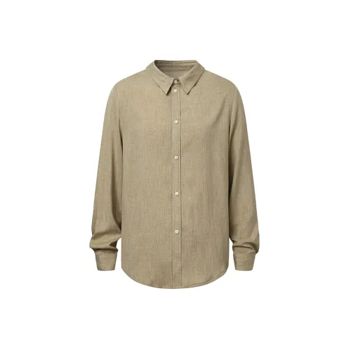 DIMC Серый Зеленый Унисекс Рубашки