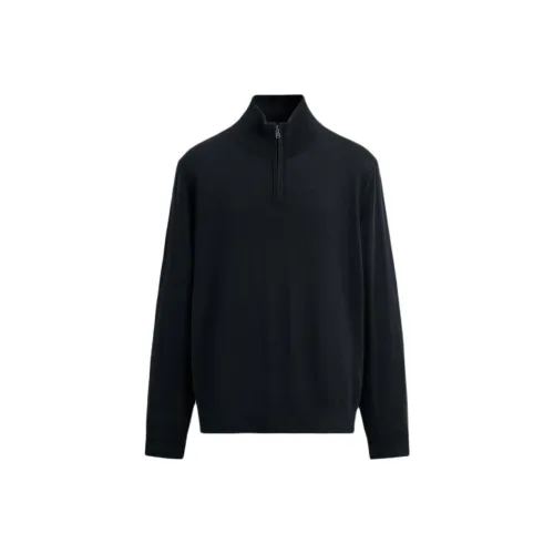 ZARA Морской синий Мужской Трикотаж