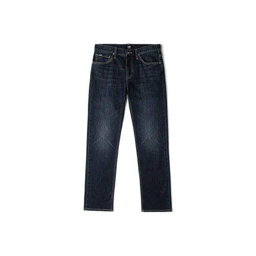 Lee Темно-синий Мужской Джинсы