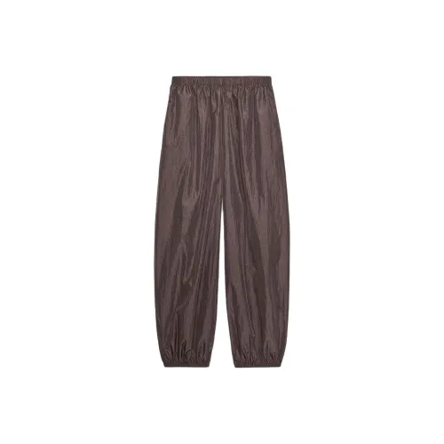 ZARA Темно-коричневые женские повседневные штаны