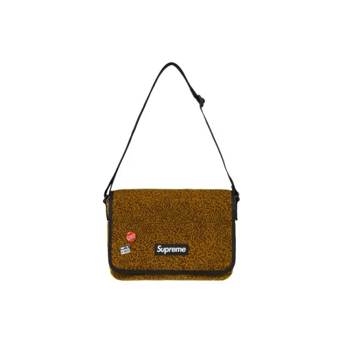 Supreme Нейлоновая Сумка для доставки Сумка через плечо Маленькая Унисекс Желтая