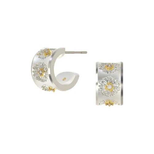 Mouhooland Серьги из стерлингового серебра 925 пробы с покрытием из белого золота унисекс