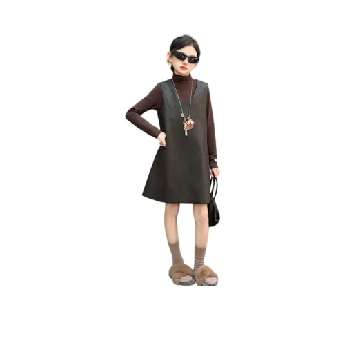 Детский La Cergo Винтаж Американский Базовый слой Платье Комплект с юбкой