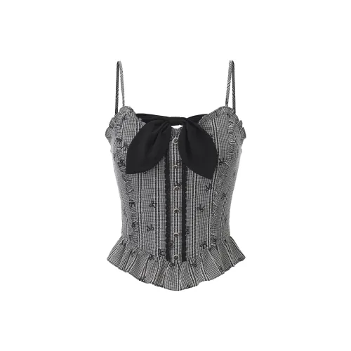 CHIWAWAMEME Черный и Абрикос Женские Топы