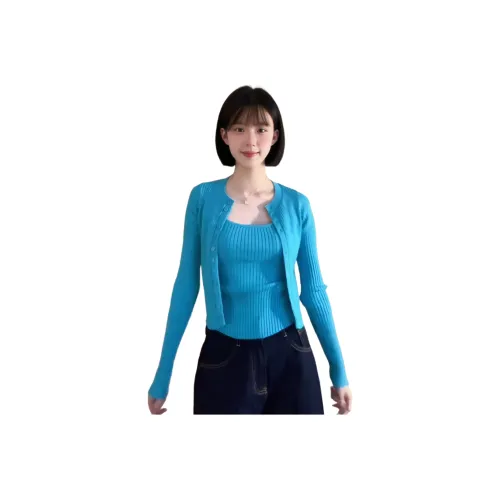 MTHE Синий Женские Повседневные Костюмы