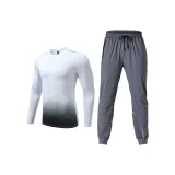 Комплект (Белый топ + Серые штаны)