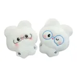 Синий стеклянный брелок с кроликом + серый стеклянный брелок с кроликом