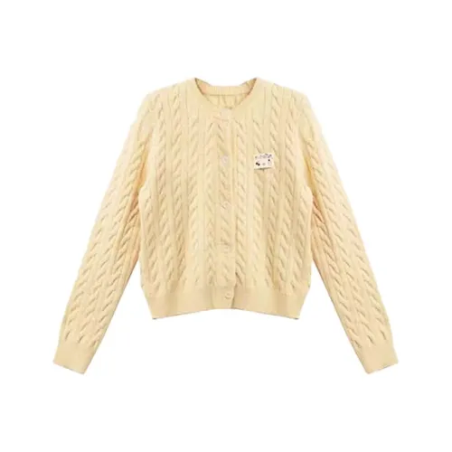 QIAOMONVHAI Желтый Универсальный размер Женский Трикотаж