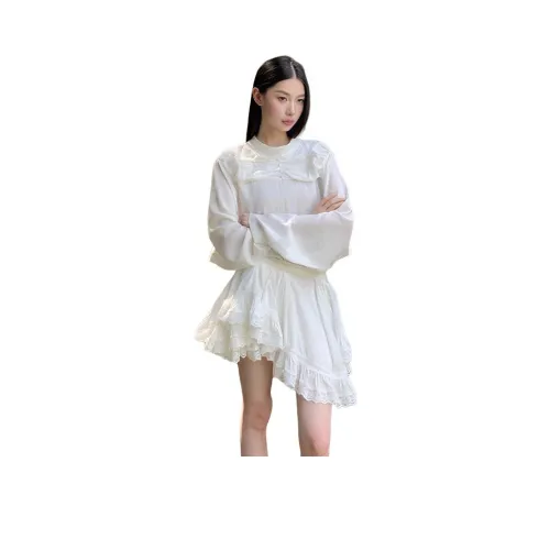 REMOULD Длинное платье с длинным рукавом женское