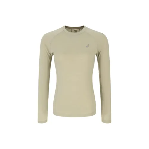 Asics Серый Зеленый Женский Свитер