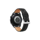 Black (Silver Clasp) - Шов Кожа Ремешок