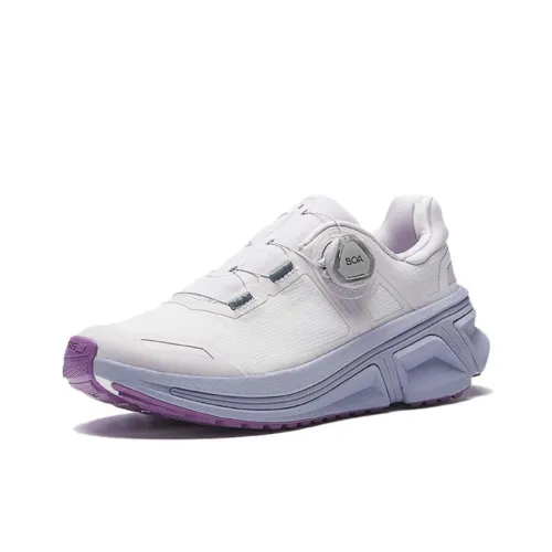 ANTA Champion Honor 3 Противоскользящий Устойчивый к износу Дышащий Низкий Топ Повседневные Беговые кроссовки Женские Белый Фиолетовый