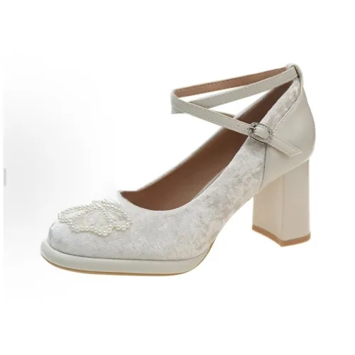 WUJI Новый китайский стиль Перекрестный с Элегантный Высокие каблуки Женские