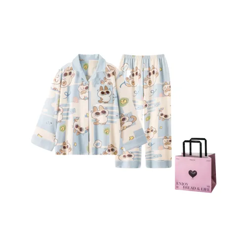NATTY Изображение Цвет [Сумка для покупок с сердцем] Женские Пижамные комплекты