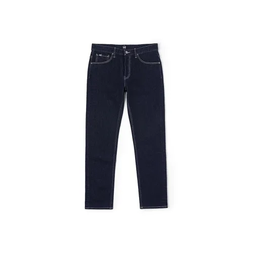Lee Темно-синий Мужской Джинсы