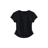 Черный с круглым вырезом