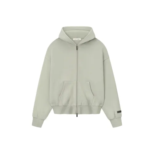 Fear Of God Essentials SS25 Classic Fit Флис ZIP UP Толстовка ABBEY Sweatshirt Men's
