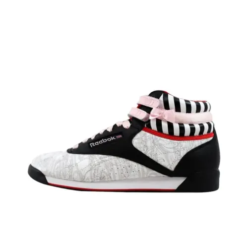 Reebok High Топ Скейтборд Кроссовки Женские Черный Белый