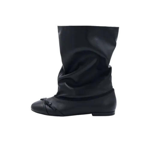 ElegiFemme Floppi Мягкие Ушки Кролик Ботильоны с Плоской Подошвой Женские