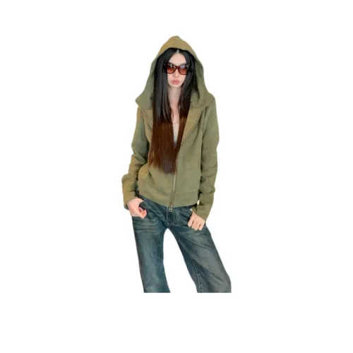 MORii Army Green Женское короткое пальто