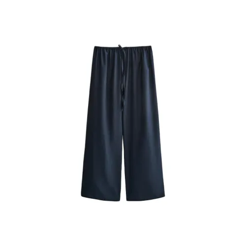 ZARA Морской синий Женские Пижамные Штаны